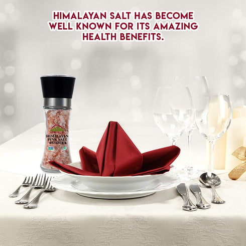 Pink Salt Coarse Grain Medium Glass Grinder - 6.35 oz | HIMALAYAN CHEF